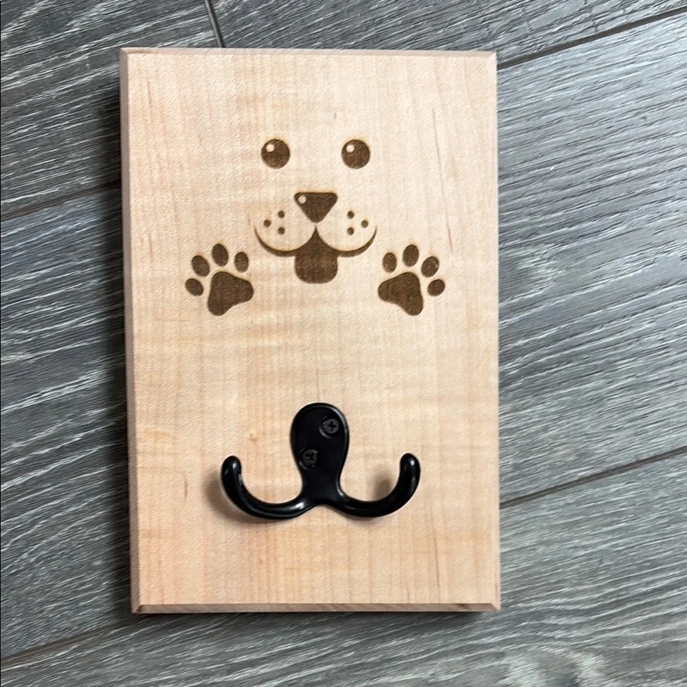 Wooden Dog Paw Wall Hook